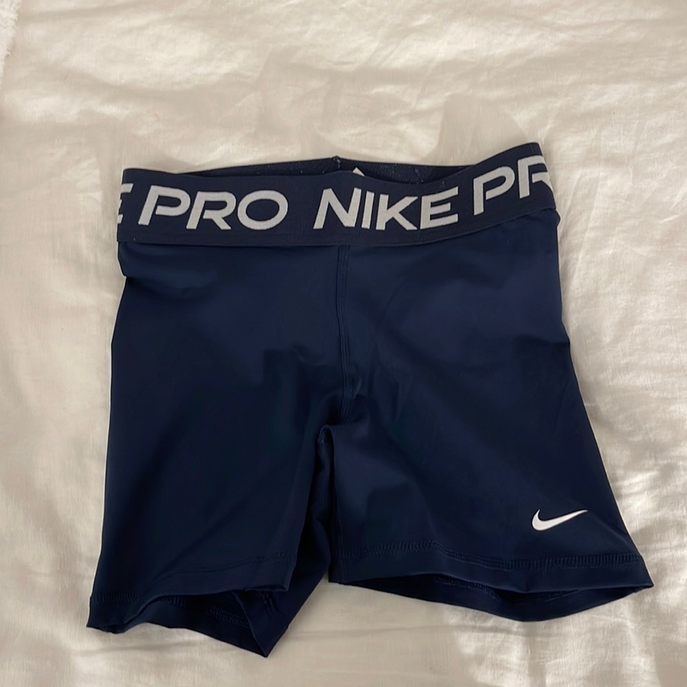 Nike pro shorts, navy blue, spandex